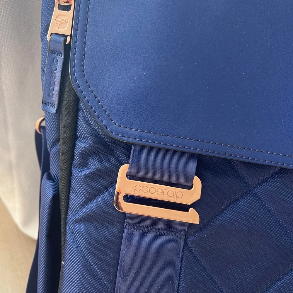 Paperclip diaper bag backpack
